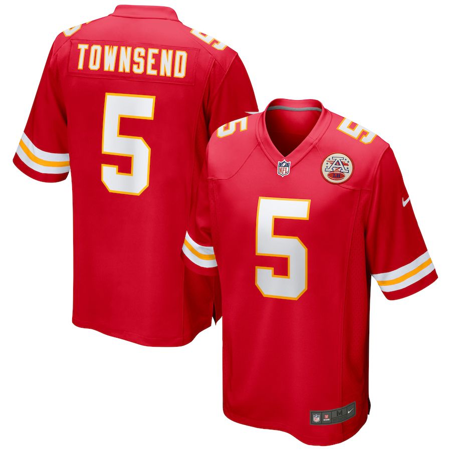 Men Kansas City Chiefs 5 Tommy Townsend Nike Red Game NFL Jersey